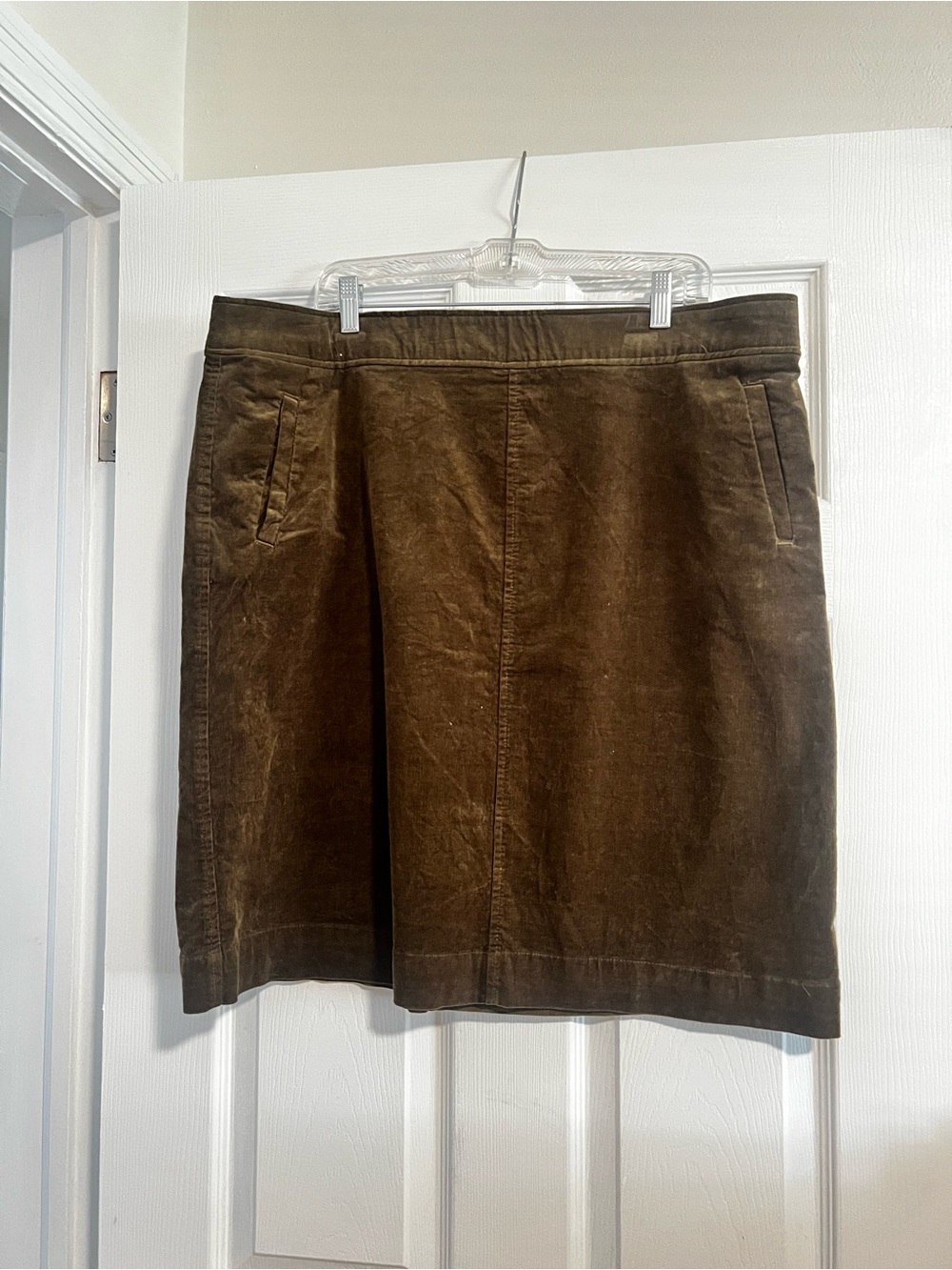 Classic Brown/ Olive Corduroy Skirt
